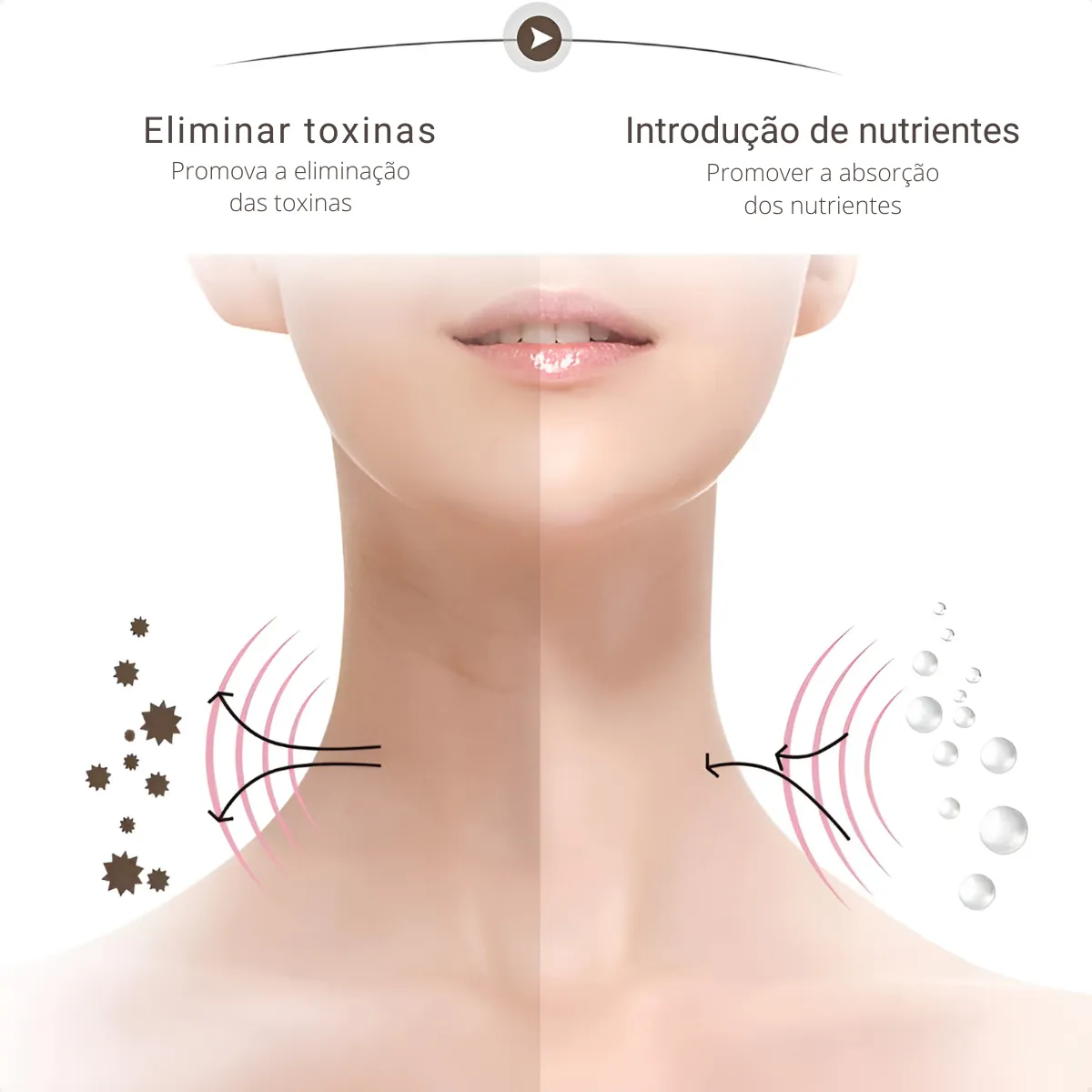 Foto mulher com o pescoo a mostra